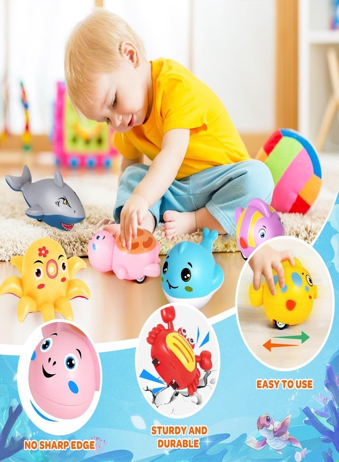 MOONTOY 12 Pcs Pull Back Cars for Toddlers 1-3, Animal Pull Back Racing Cars, Bulk Mini Car Toys fors Boys Girls , Party Favors Treasure Box Toys Small Cars Bulk Prizes Easter Basket Stuffers Gift for Kids - Image 3